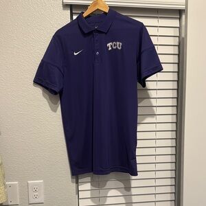Nike TCU Purple Performance Polo Shirt